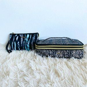 Bebe Train Case and Wristlet Set